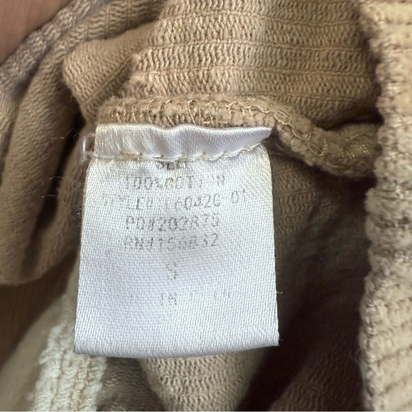 BiBi Corduroy Colorblock Shacket Cropped Brown Tan Neutral Boho Small - Picture 6 of 7